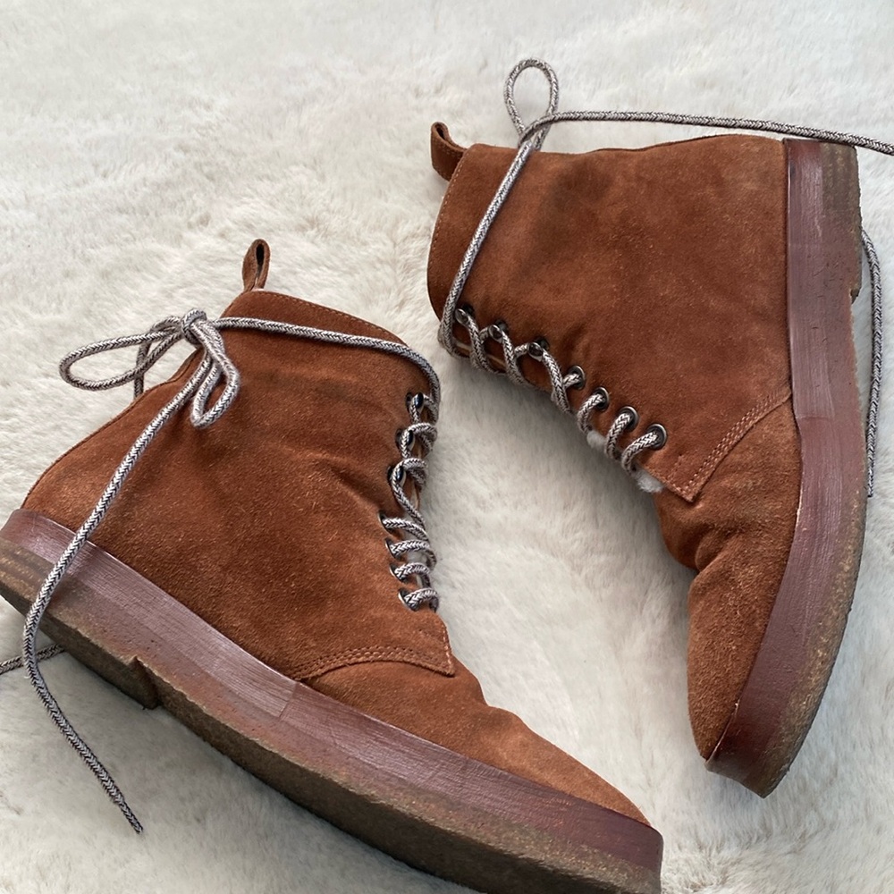 Jenni Kayne Shearling Lined Canyon Booties 36